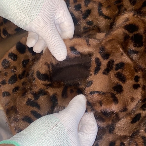 NEW‼️ OVAL MINK DE LEOPARD JACKET ANIMAL PRINT - Picture 9 of 15